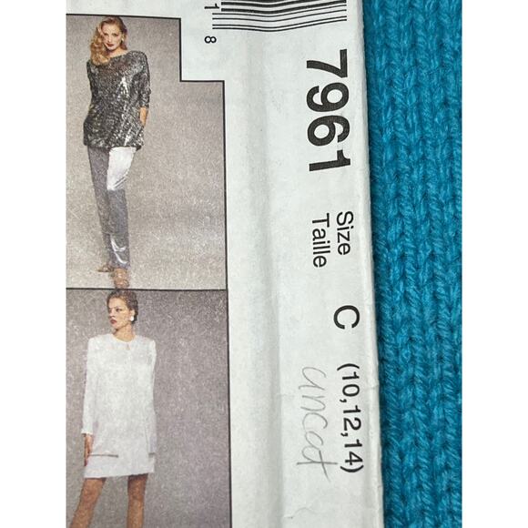 McCalls 7961 Sewing pattern jacket dress top tunic pull on pants size 10 12 14 - Picture 2 of 7